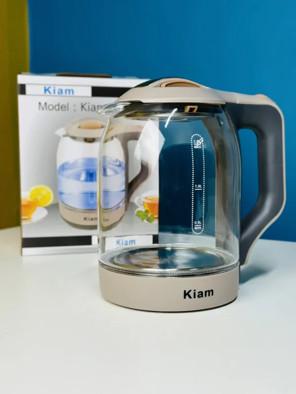 Kiam Electric Kettle BL002 Automatically turns Off – Automatic Over Heat Protection (1.8 L)